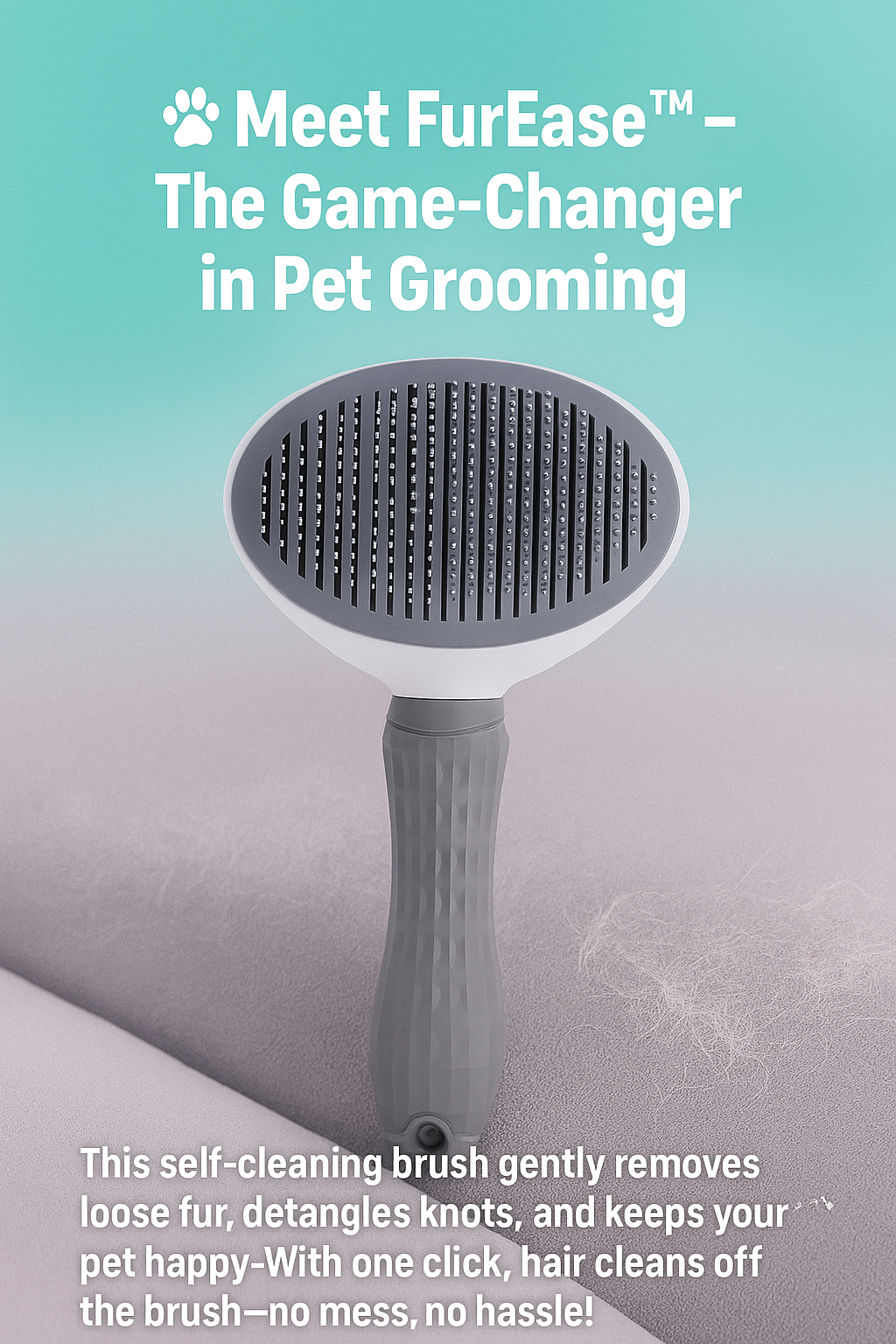 FurEase Self-Cleaning Pet Brush