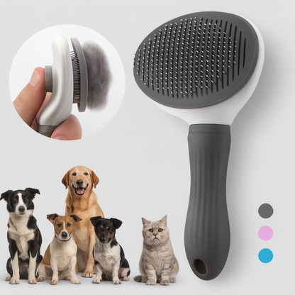 FurEase Self-Cleaning Pet Brush
