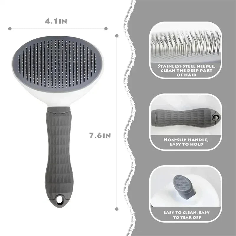 FurEase Self-Cleaning Pet Brush