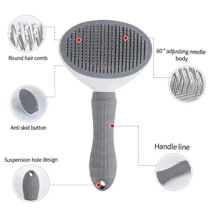 FurEase Self-Cleaning Pet Brush