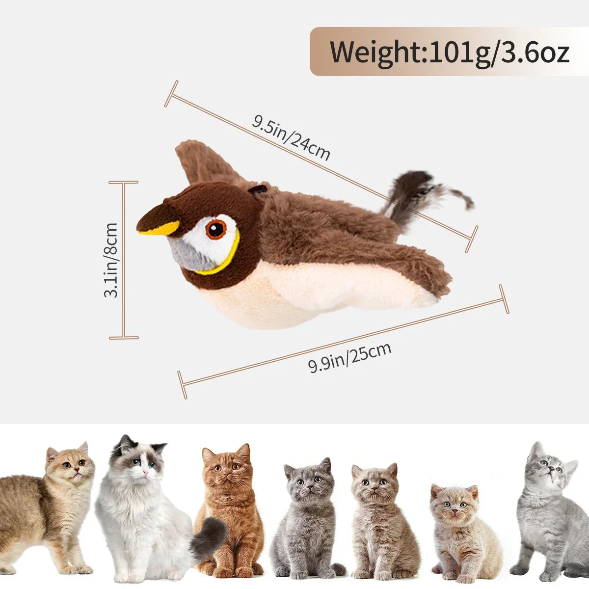 Chirpy Bird Cat Toy