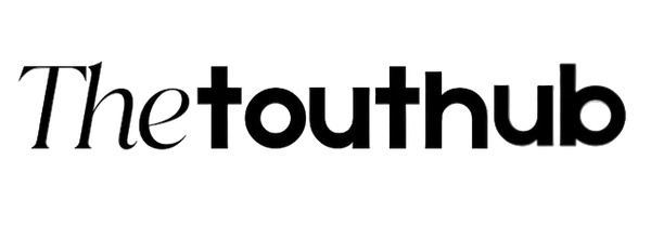 Black text 'The toouthub' on a white background